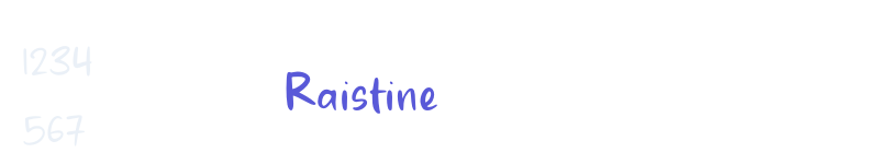 Raistine-related font