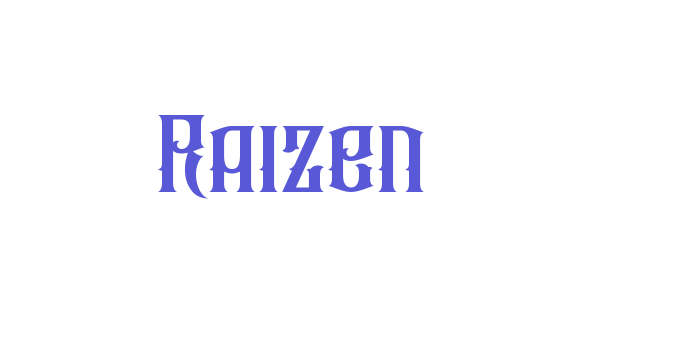 Raizen Font