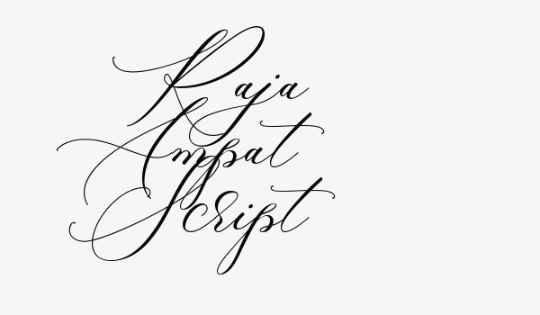 Raja Ampat Script Font