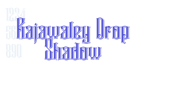 Rajawaley Drop Shadow font free