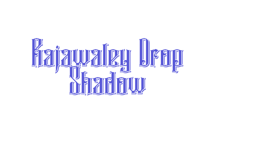 Rajawaley Drop Shadow Font Download