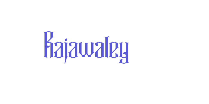 Rajawaley Font