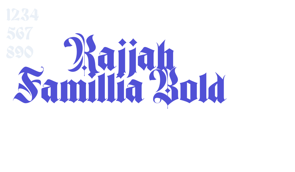 Rajjah Famillia Bold-font-download