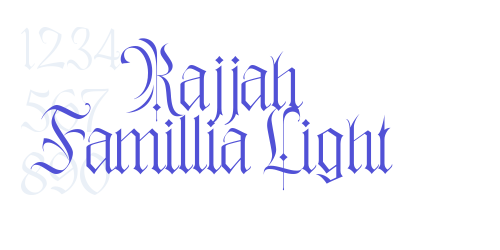 Rajjah Famillia Light-font-download