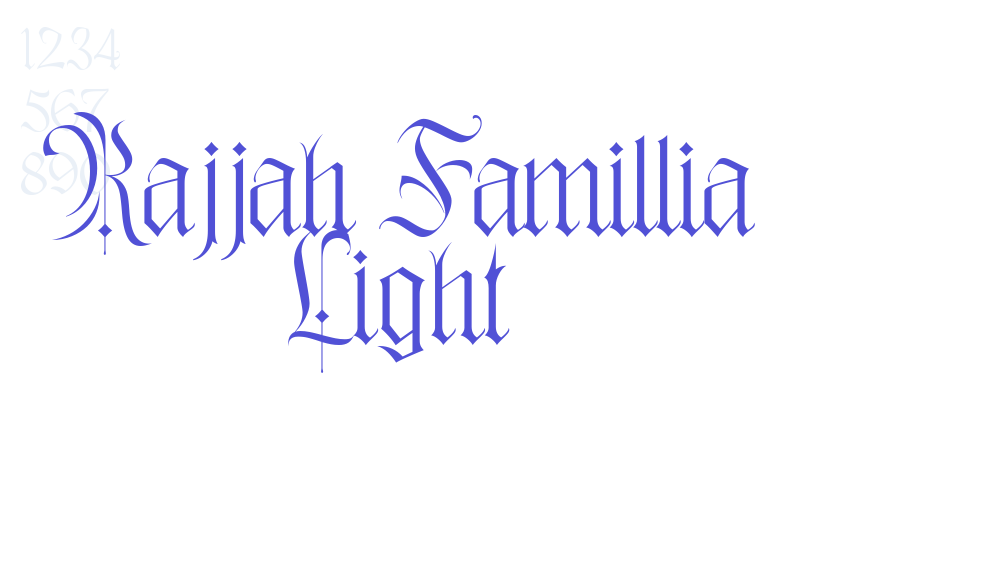 Rajjah Famillia Light-font-download