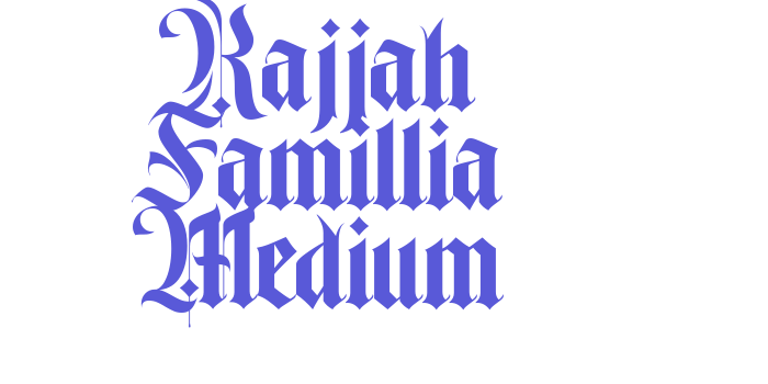 Rajjah Famillia Medium Font