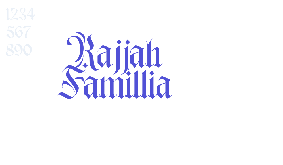 Rajjah Famillia-font-download