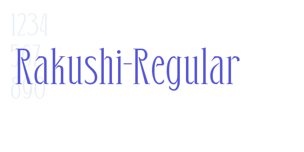 Rakushi-Regular font free