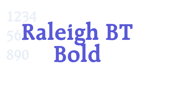 Raleigh BT Bold font free