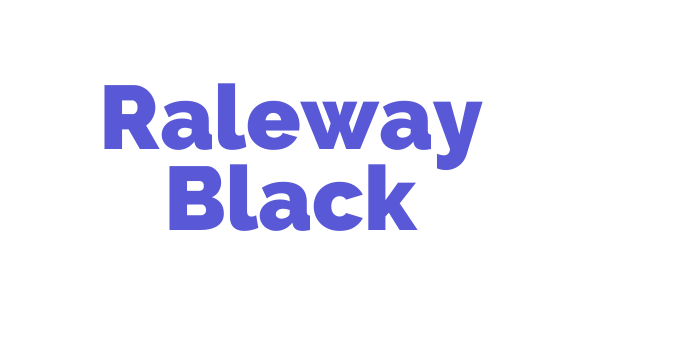 Raleway Black Font Download