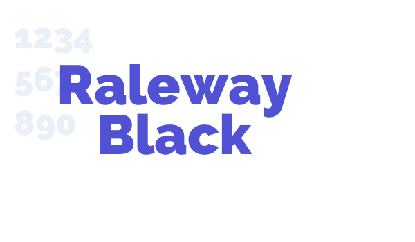 Raleway Black font download