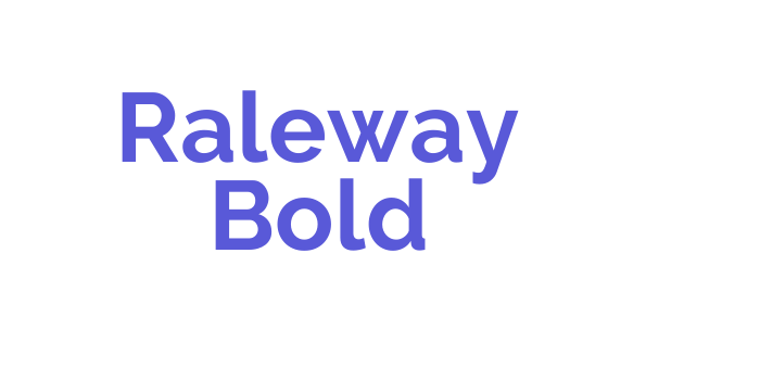 Raleway Bold Font Download