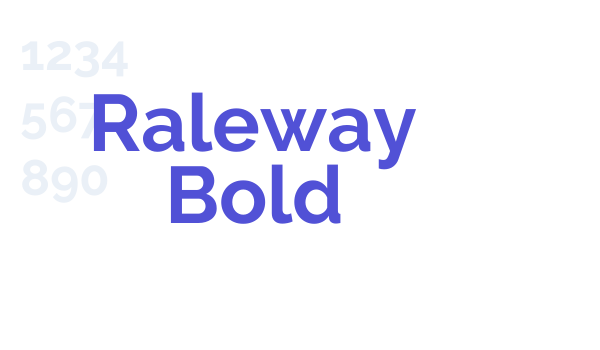 Raleway Bold font download