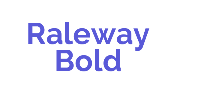 Raleway Bold Font