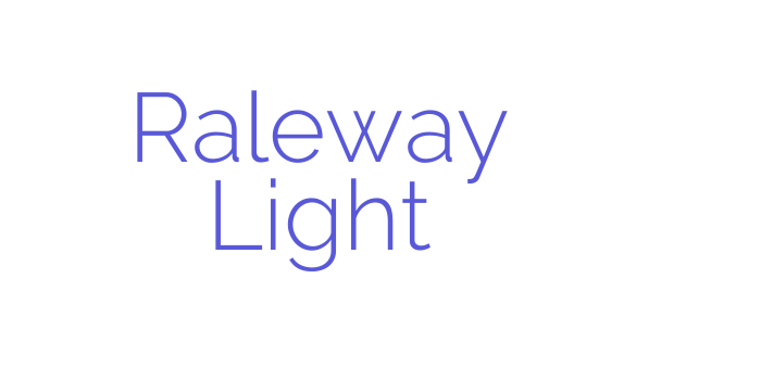 Raleway Light Font Download