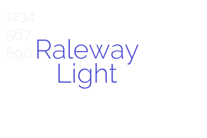 Raleway Light font download