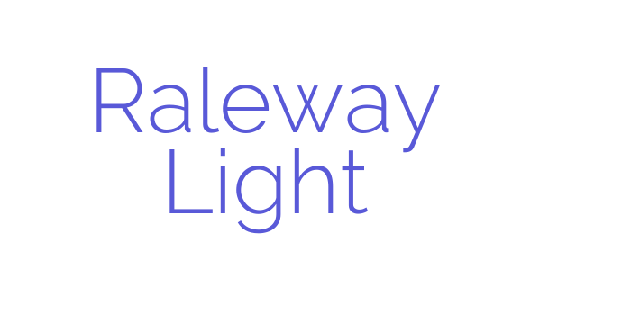 Raleway Light Font