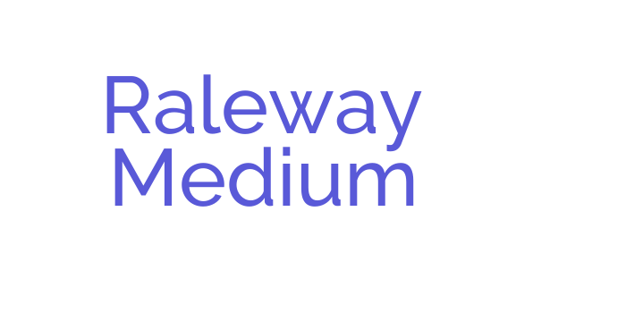 Raleway Medium Font Download