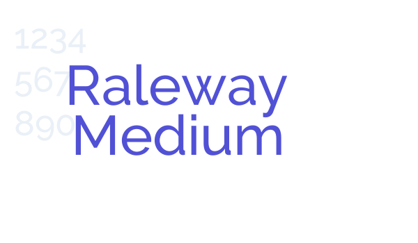 Raleway Medium font download