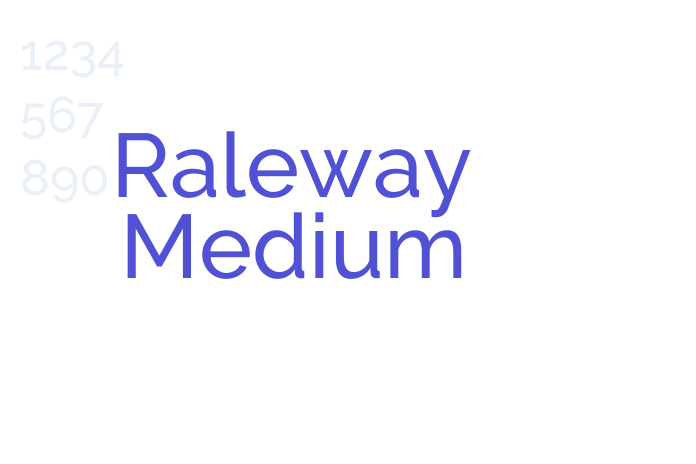 Raleway Medium font download