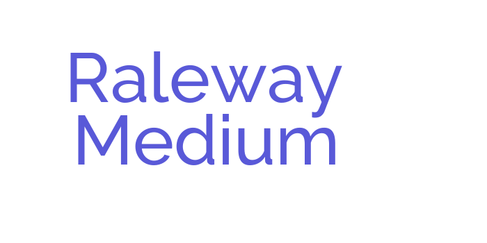 Raleway Medium Font