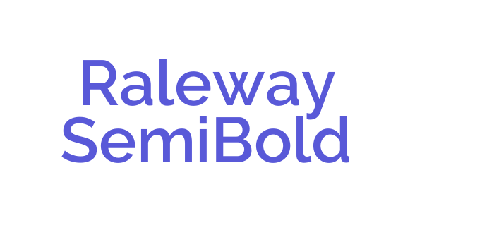 Raleway SemiBold Font Download