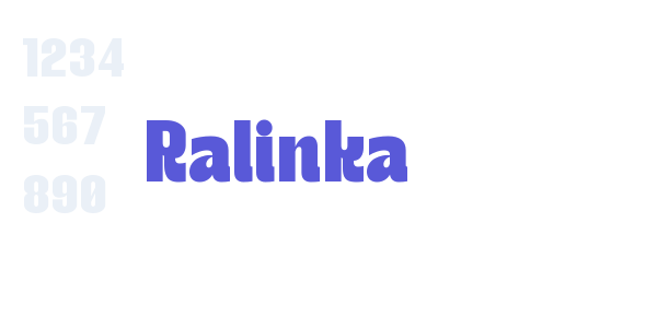 Ralinka font