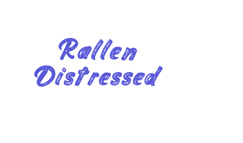 Rallen Distressed Font