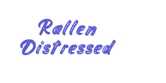 Rallen Distressed Font Download