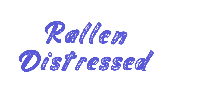 Rallen Distressed Font