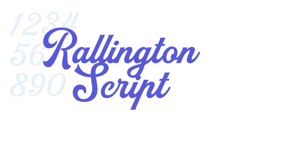 Rallington Script font free