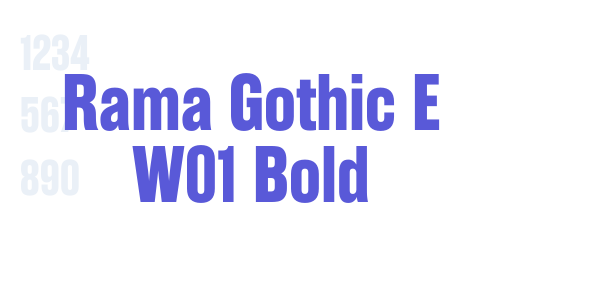 Rama Gothic E W01 Bold font