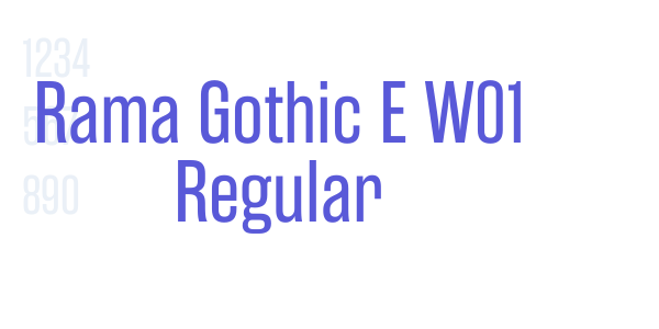 Rama Gothic E W01 Regular font free