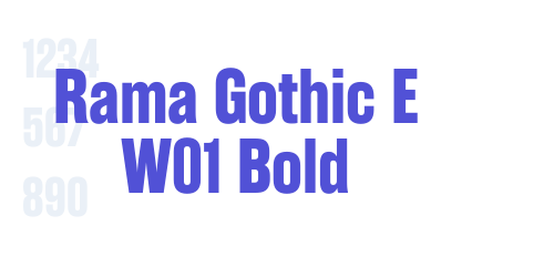 Rama Gothic E W01 Bold