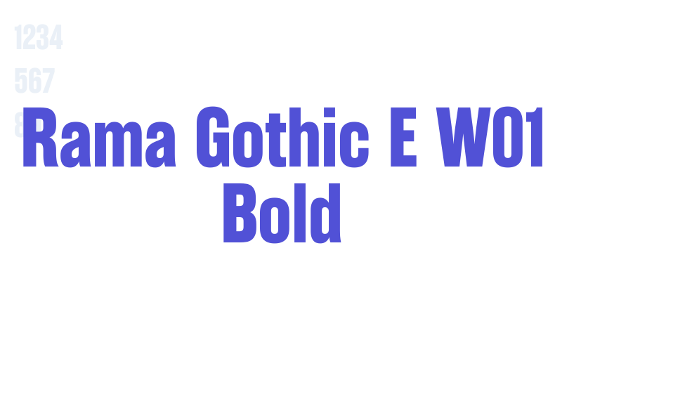 Rama Gothic E W01 Bold-font-download