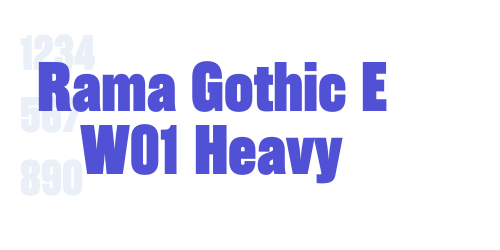 Rama Gothic E W01 Heavy