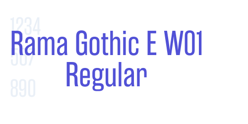 Rama Gothic E W01 Regular