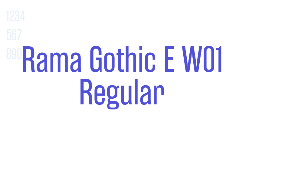 Rama Gothic E W01 Regular-font-download