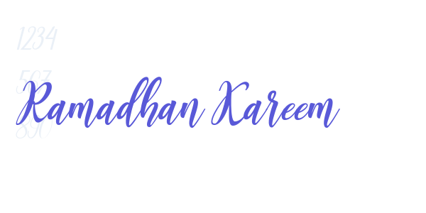 Ramadhan Kareem font free