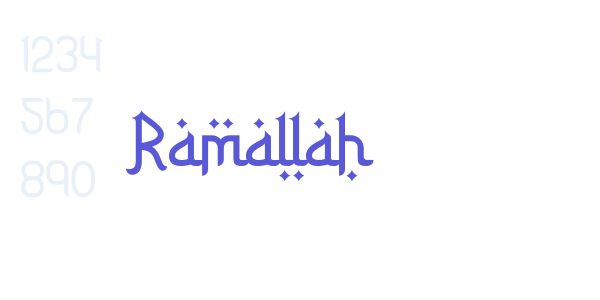 Ramallah font free