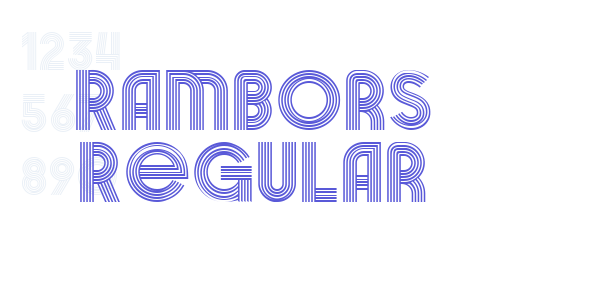 Rambors Regular font free