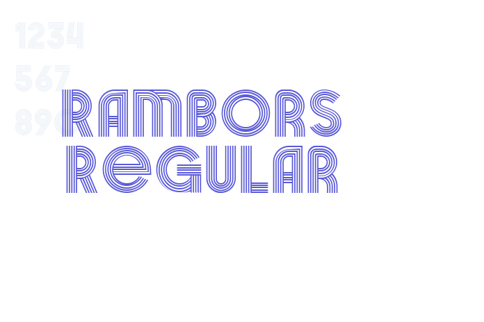 Rambors Regular font free