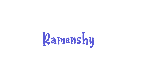 Ramenshy Font Download