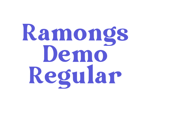 Ramongs Demo Regular Font