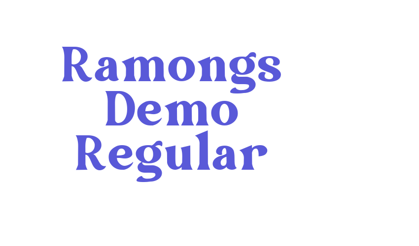 Ramongs Demo Regular Font Download