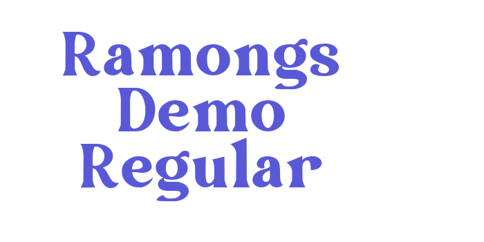 Ramongs Demo Regular Font Download