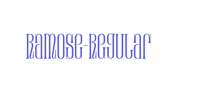 Ramose-Regular Font