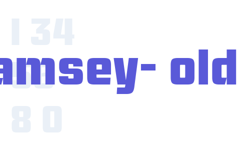 Ramsey-Bold Font