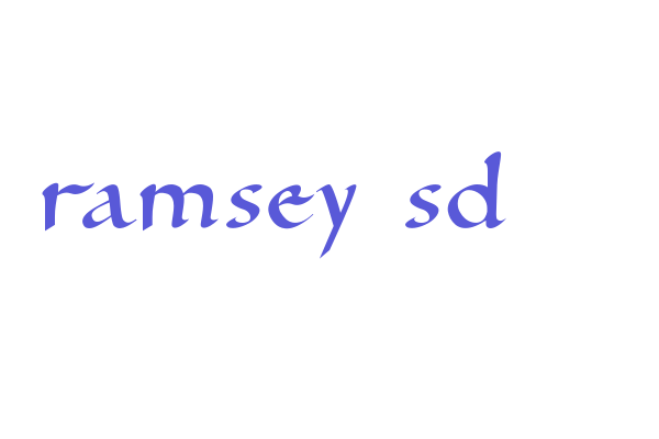 Ramsey SD Font