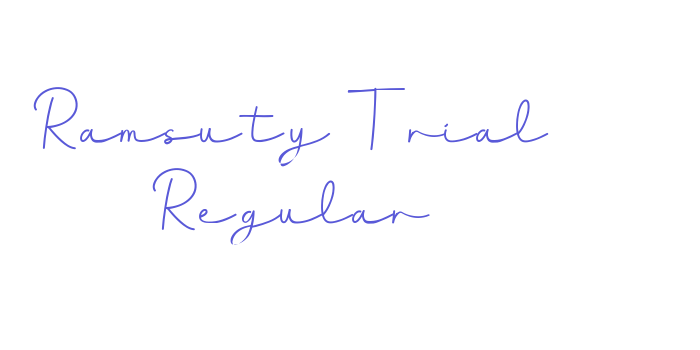 Ramsuty Trial Regular Font Download